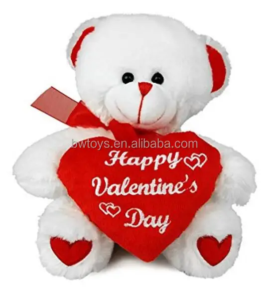 valentines day teddy bear big 10 inch size stuffed animal plush