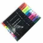 With Free Sample Textile Permanent Marker Pen Set Non-Washable Fabric For Drawing And DIY On Bags Shoes T-shirt