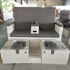 Wholesale luxury equipment wood beauty spa manicure salon double pedicure chair/pedicure station/pedicure bench