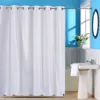 Best selling manufacturer of bathroom hookless shower curtains hotel dobby check board design