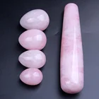 Rose Quartz Yoni Egg & Wand Set For Women Kegel Exercise