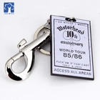 Custom design Metal Keychain Promotional Zinc Alloy Letter Keychain