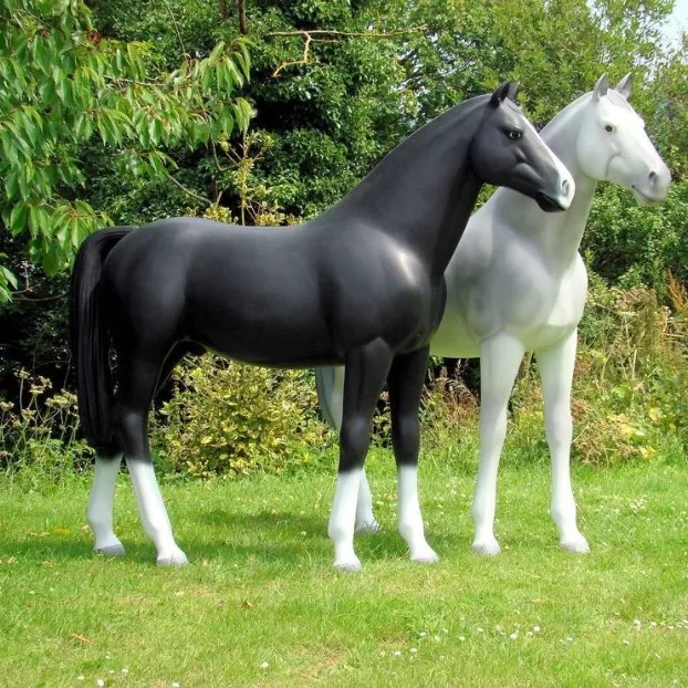 life size plastic horse statue