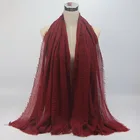 Coolmarch Pure Colour Classical Cotton Scarf Hijab for Women