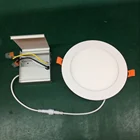 Flat Led Panel Light 3cct Dimmbable Recessed Flat Etl Round Led Panel Light 4" 9W 6" 12w 8''18w With 5 Years Warranty