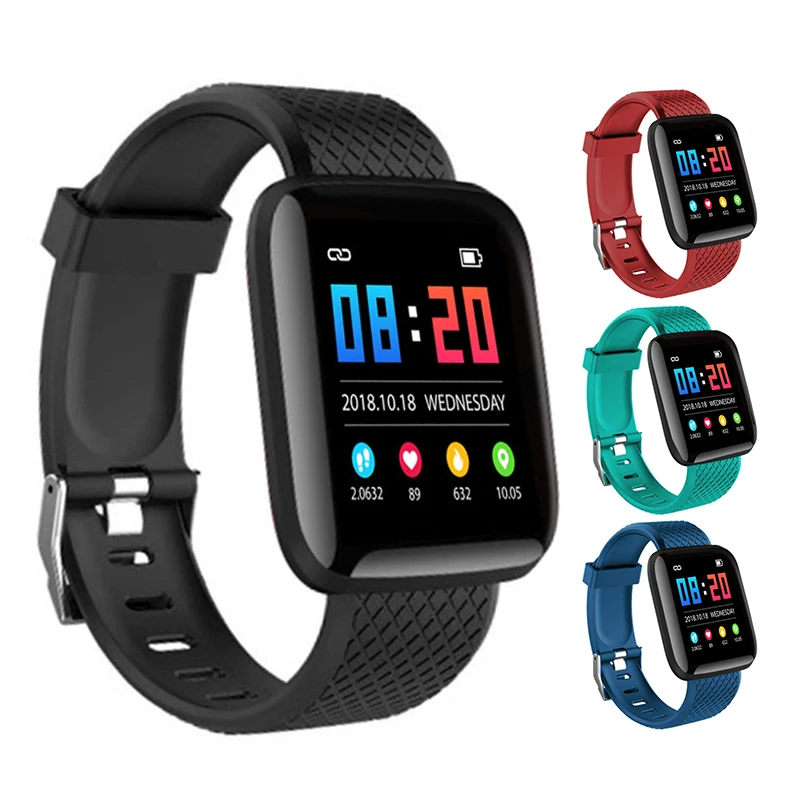 Warmwave 116 PLUS Color Screen Smart Bracelet Watch Heart Rate Blood Pressure Monitoring IP67 Waterproof Wrist Band - ANKUX Tech Co., Ltd