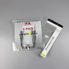 Customized durable plastic clothing zipper bag gravure printing garment packing bag underwear Socks clothes