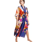 2019 new loose Oversized beach dress Swim Cover ups Beachwear Bikini jacket cardigan rayon beach coat