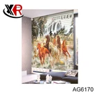 100% Polyester blackout 3D flower printed roller blind fabric