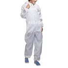 ESD Lab Zip Up Hooded Anti Static Jumpsuit Coverall Uniform Spray Paint Work Clothes