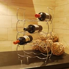 Four Tiers Metal Wine Rack with 12 Bottles Storage Organizer