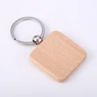 Personalized Dimetric Woody Custom Wood Logo Blank Wooden Keychain