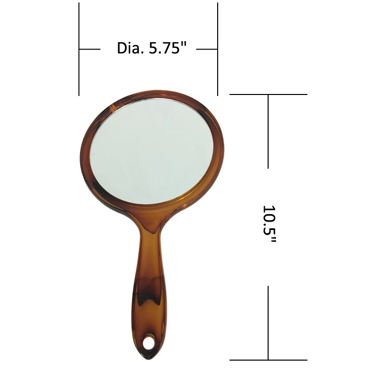Double Sides Plastic Frame Cosmetic Table Mirrors with plastic handle.jpg
