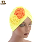 wholesale New 3D Flower Women Turban Cap Party Hat Women Headcover Bonnet TJM-24Q