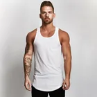 Wholesale Men Plain 100% Cotton Vest Boy Sexy Tank Top