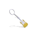 Free Design Souvenir Gifts Fashion Zinc Alloy Guitar Key Holder Custom Logo Guitar Shape Keychain