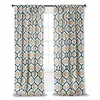 Thai silk curtains short sheer curtain embroidered