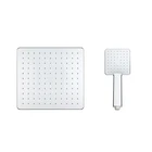 Yuyao Abs Chrome Square Rain Shower Head Bathroom Rainfall Shower Head Set