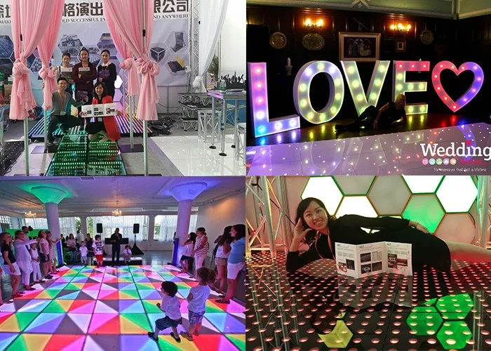 Concert 3d led dance floor for bar indoor party rgb led floor tiles