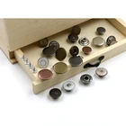 Metal Button Buttons For Garments Buttons Metal Buttons Snap Custom Made Brand Logo Decorative Push Engraved 18mm Press Metal Magnetic Button Prong Snap Buttons For Garments