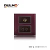 AULMO TV+2PIN SOCKET TEMPERED GLASS FRAME +PC FACEPLATE HOUSEUSE LUXURY DESIGN