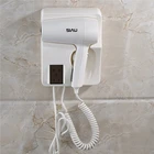 Wall mounted hair dryer DC motor 1600W for hotel bathroom with cool wind
