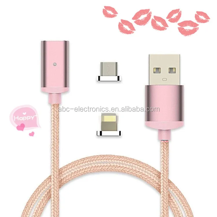 Ultra strong magnetic usb cable braided charger cord with high-end gift package oem - ANKUX.COM