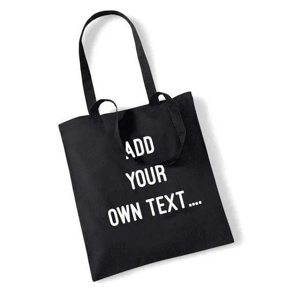 custom cotton canvas tote bag with logo