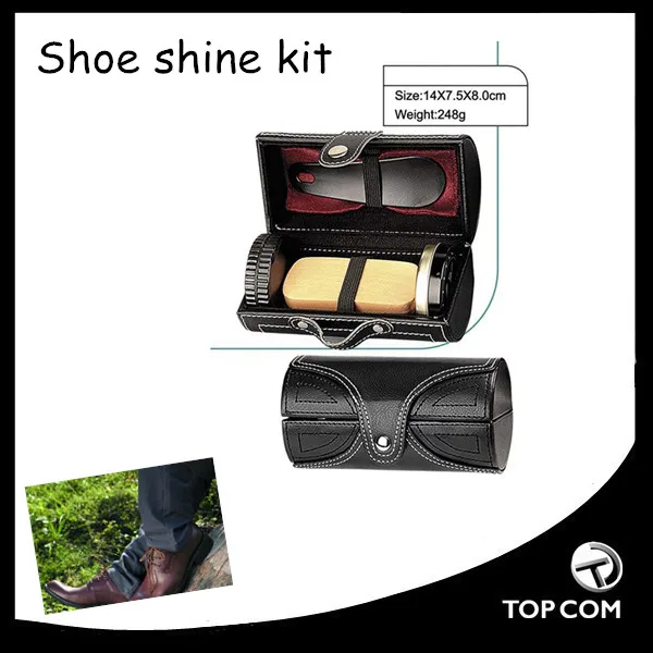 travel shoe shine kit