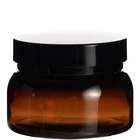 20ml 50ml 80ml amber thick cosmetic package jars skin care cream jars