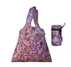 Promotion items New Eco flower printed Handbag Foldable Shopping Tote Bags Reusable case