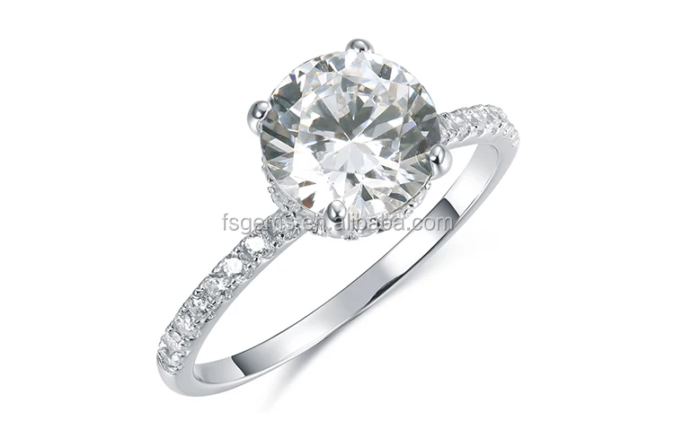 Fashion Deign Multi Shape Domed 925 Silver Gypsy Setting Ring Band White CZ Stone