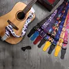 Hot Selling Adjustable Sublimation Custom Guitar Strap with Leather End