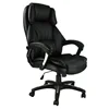 Black leather classic executive arm chair boss office chair