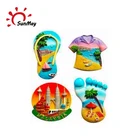 2019 cheap wholesale resin tourist custom 3d magnet polyresin fridge souvenir fridge magnet