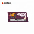Cheap price Plastic/ PVC safaricom scratch off card with free design Printing