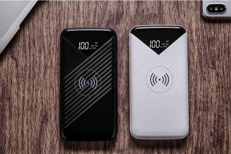 Wireless Charger Sticker Battery Recondition Equipment Black Thin Power Bank - ANKUX.COM