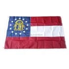 Georgia State Flag 210D Nylon Embroidered Flag