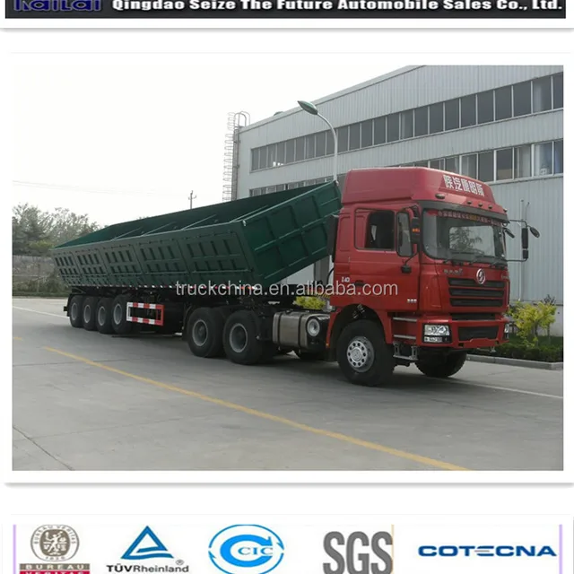 cimc/lufeng 3 axles 100t tipper semi trailer for algeria