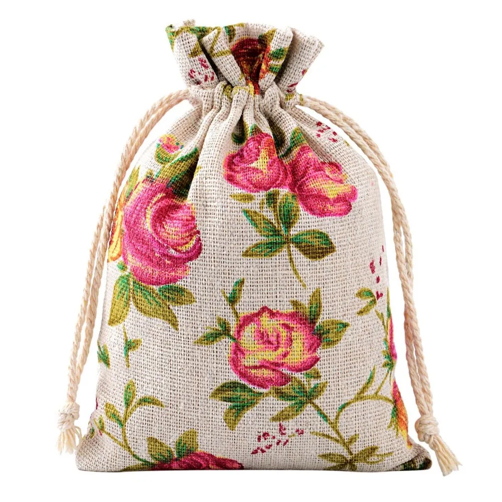 wedding gift burlap bags with logo