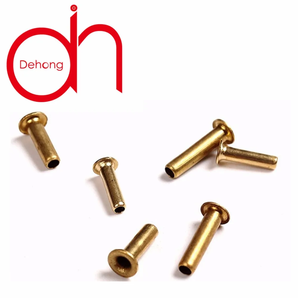 China Supplier Flat Round Head Brass Copper Hollow Tubular Rivet Buy