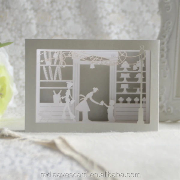 fancy decorative paper craft presentation pop up greeting gift