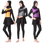 summer beachwear islamic girl open hot sexy muslim bikini swimwear