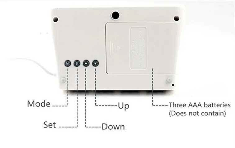 digital alarm clock with usb charger