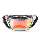 custom women transparent clear pvc vinyl waist belt bum bag ladies hip pouch fanny pack