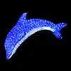 Factory cheap price outdoor holiday christmas animal decoration led 3d dolphin
