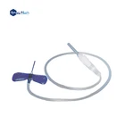 Medical disposable supply price blood drawing iv scalp vein sizes butterfly needles collection