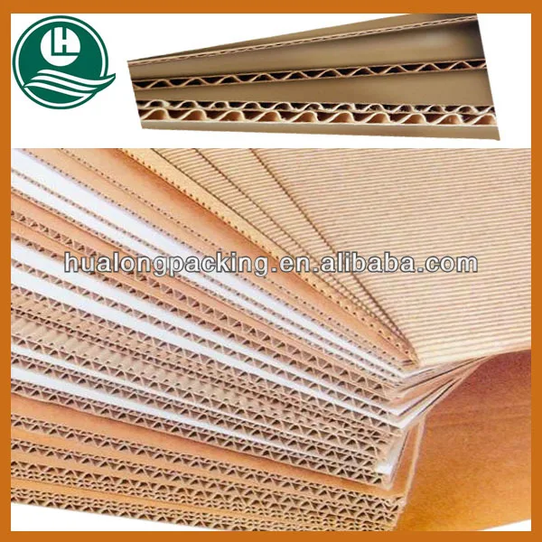 corrugated cardboard paper sheet