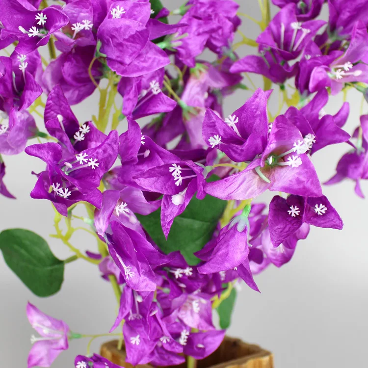 现实的丝绸花人造 bougainvillea 花树墙装饰