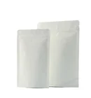 Matt white black stand up pouches Roasted coffee beans packaging with valve 1kg 2 pound